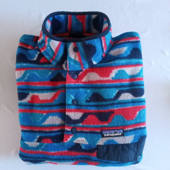 Patagonia Synchilla Snap-T Pullover Delta Navy Blue Fleece Size Small - Picture 8 of 8